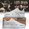 Personalized Gavin Adcock Merch 2026 The Day I Hang It Up Tour Signature White Shoes Fan Gifts - Merchluma