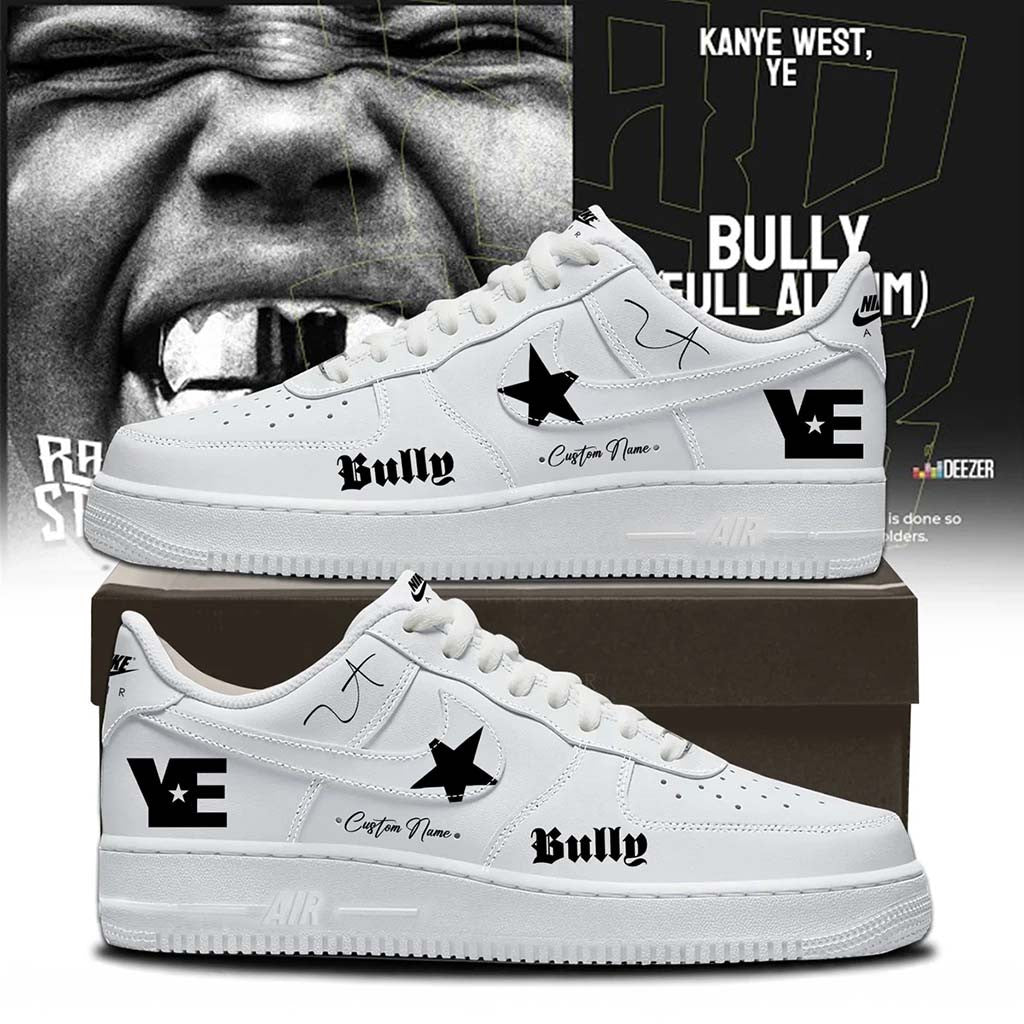 Personalized Kanye West Merch 2026 Ye Live Concert Tour White Sneakers Gifts For Boyfriend - Merchluma