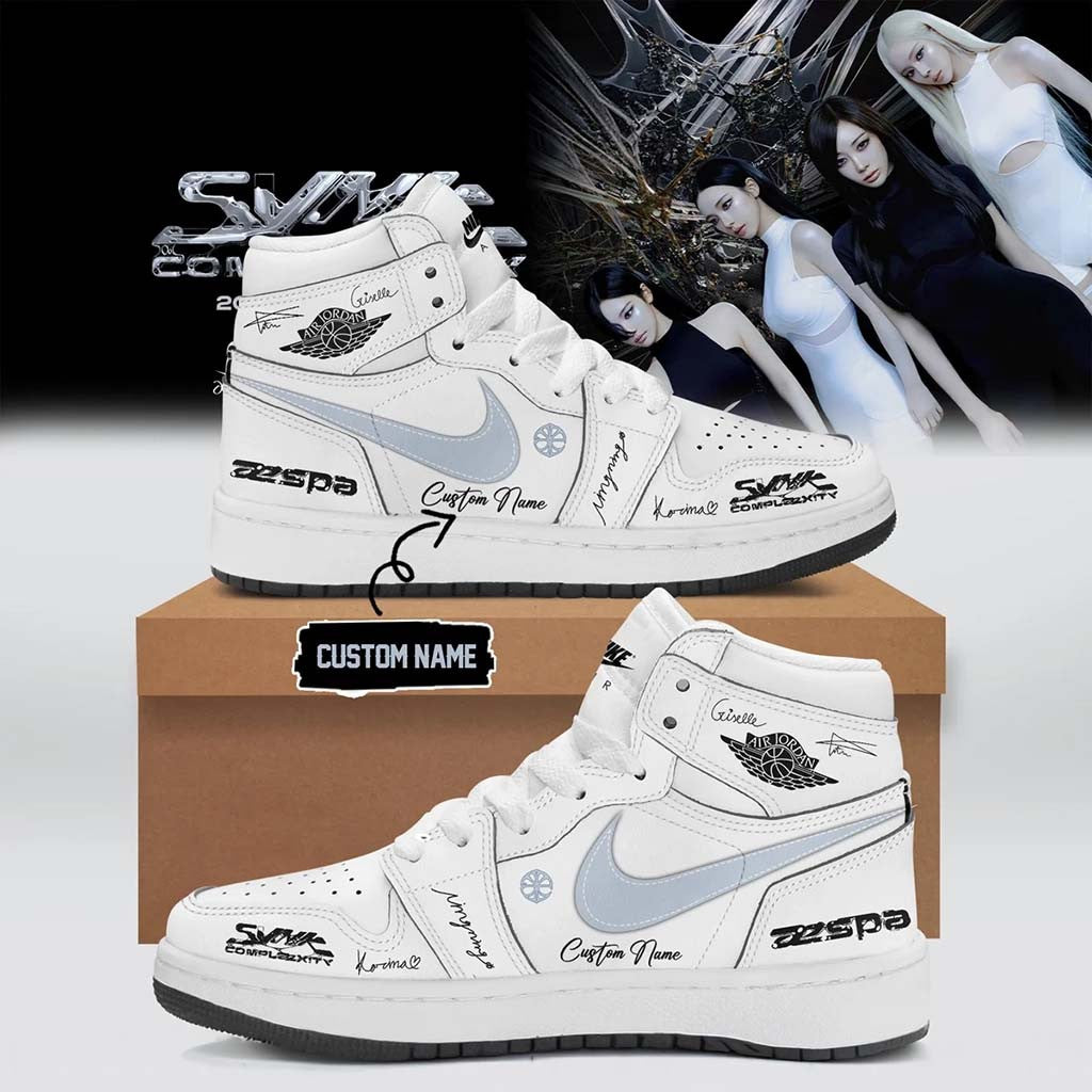 Custom Aespa Live Tour Synk Complaexity Sneakers Aespa Merch Kpop Lover Gift Ideas For BFF - Merchluma