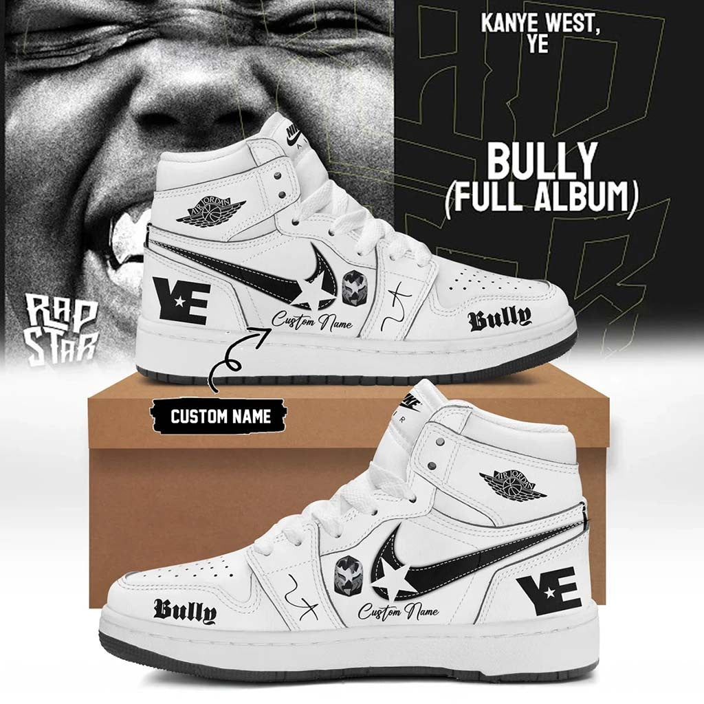 Custom Kanye West Merch 2026 Ye Live Concert Tour White Shoes For Music Fans BFF Gifts - Merchluma