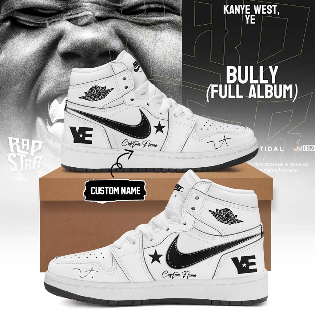 Custom Kanye West Merch 2026 Ye Live Concert Tour White Sneakers Music Lovers Brother Gifts - Merchluma