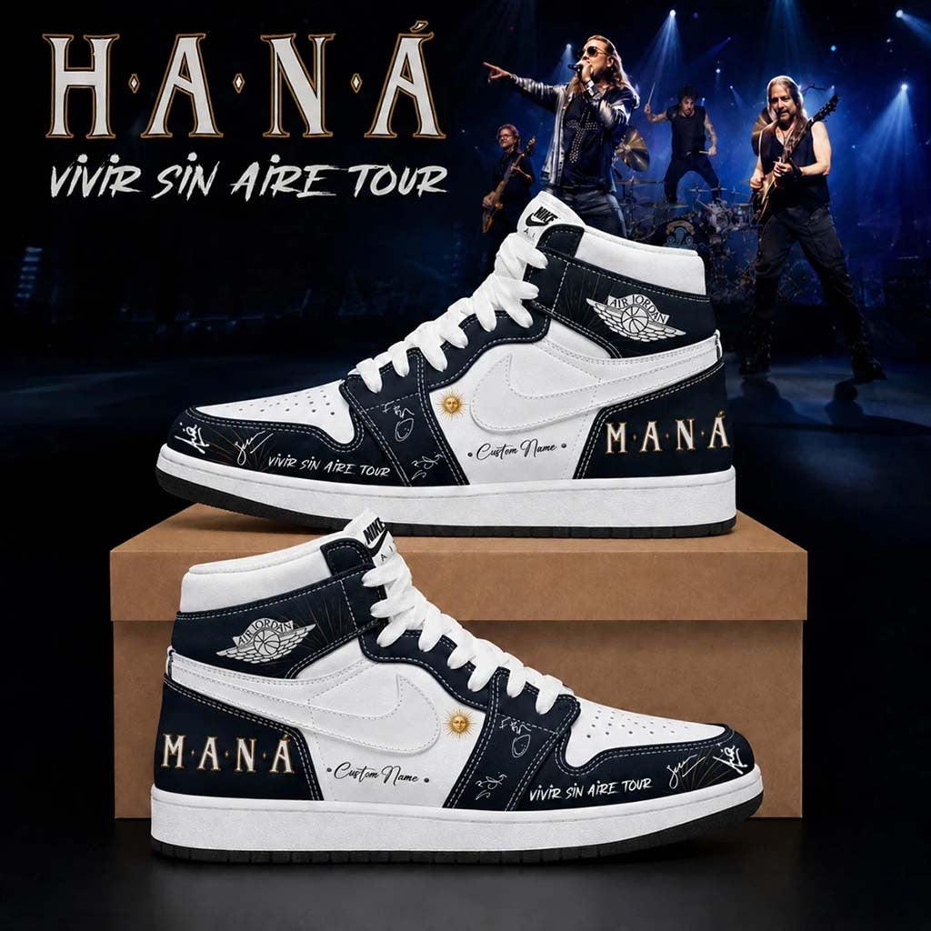 Custom Mana Merch 2026 Vivir Sin Aire Tour Sneakers Gifts For Pop Band Fans - Merchluma