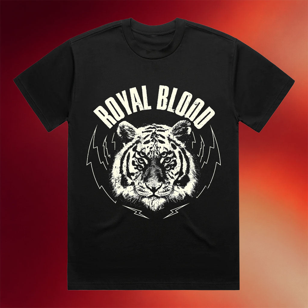 Royal Blood Merch 2026 Royal Blood Tiger T-Shirt Black Gifts For A Rock Music Lover - Merchluma