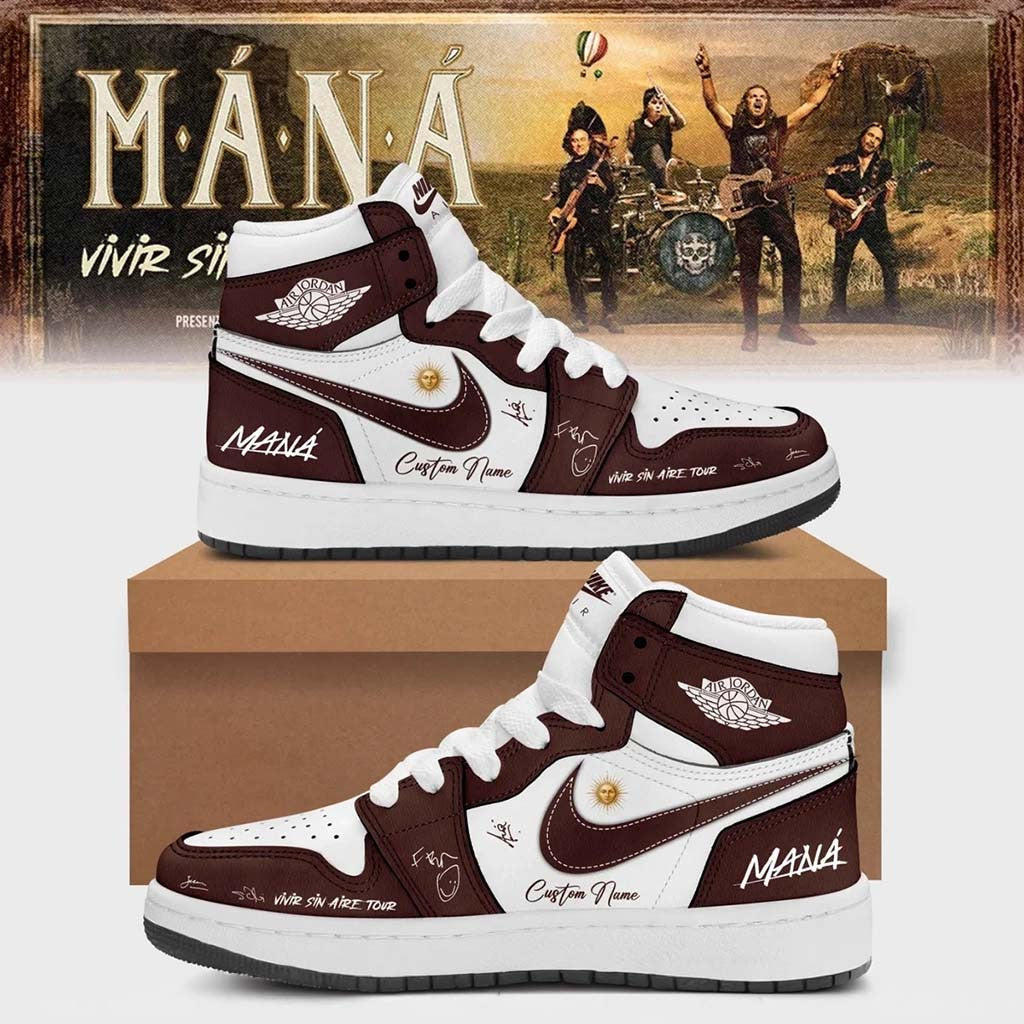 Customized Mana Merch 2026 Vivir Sin Aire Tour Sneakers Gifts For Pop Lovers - Merchluma