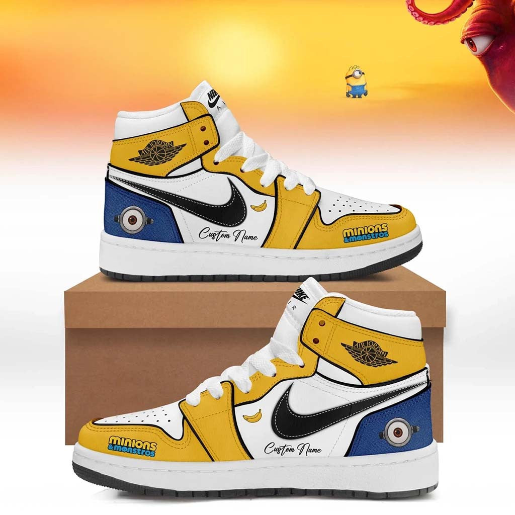 Customized Minions x Monsters Shoes Cute Cartoon Minions Merchandise Gifts For Friends - Merchluma