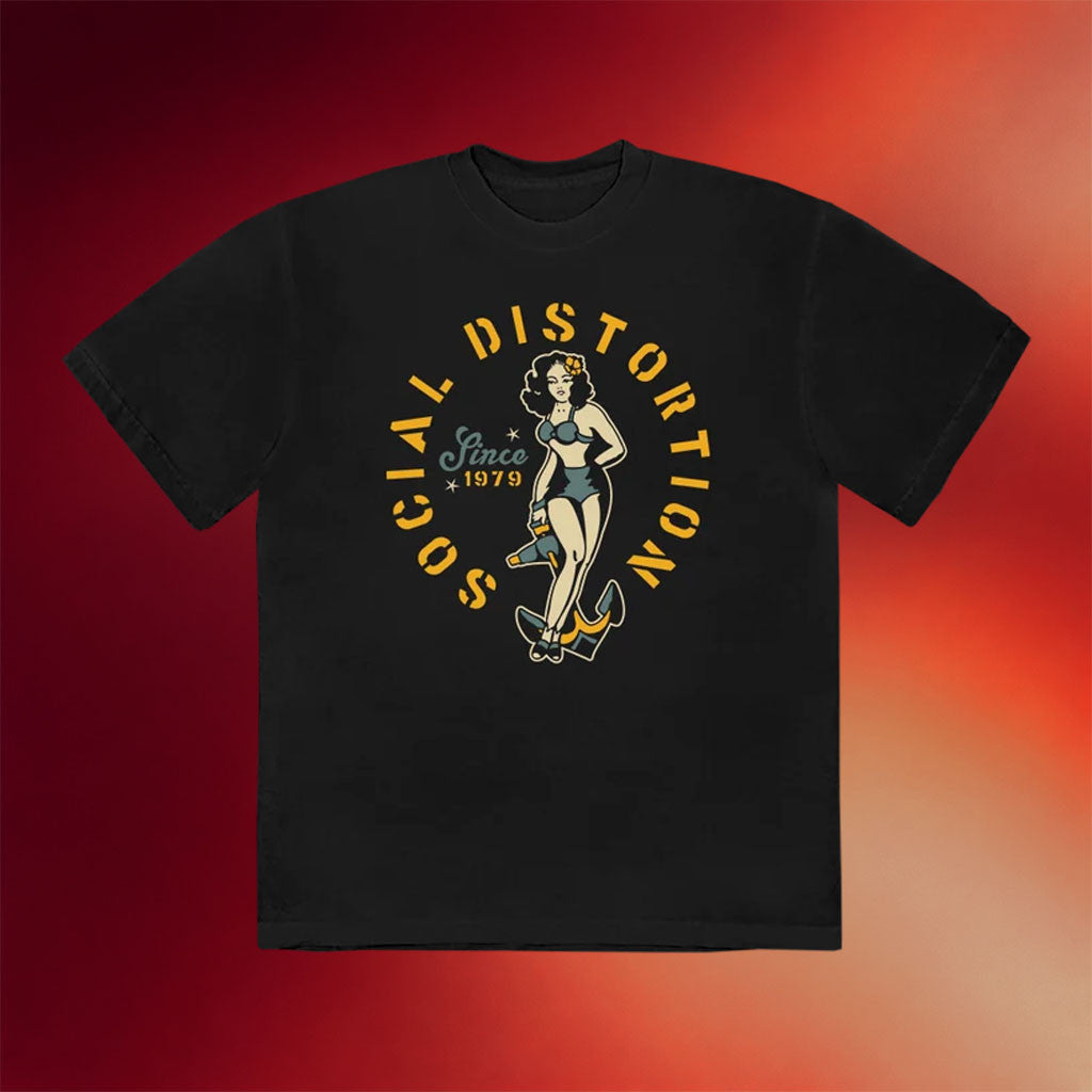 Social Distortion Merch 2026 Sailor Pinup Since 1979 T-Shirt Gifts For Rock Music Lovers - Merchluma