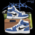Personalized Aespa LEMONADE Blue And White Sneakers Aespa Merch Birthday Gift For Her - Merchluma