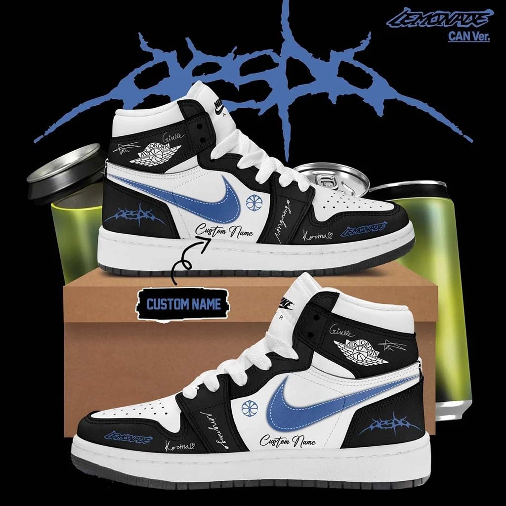 Personalized Aespa LEMONADE Sneakers Aespa Merch Birthday Gift For Friends - Merchluma