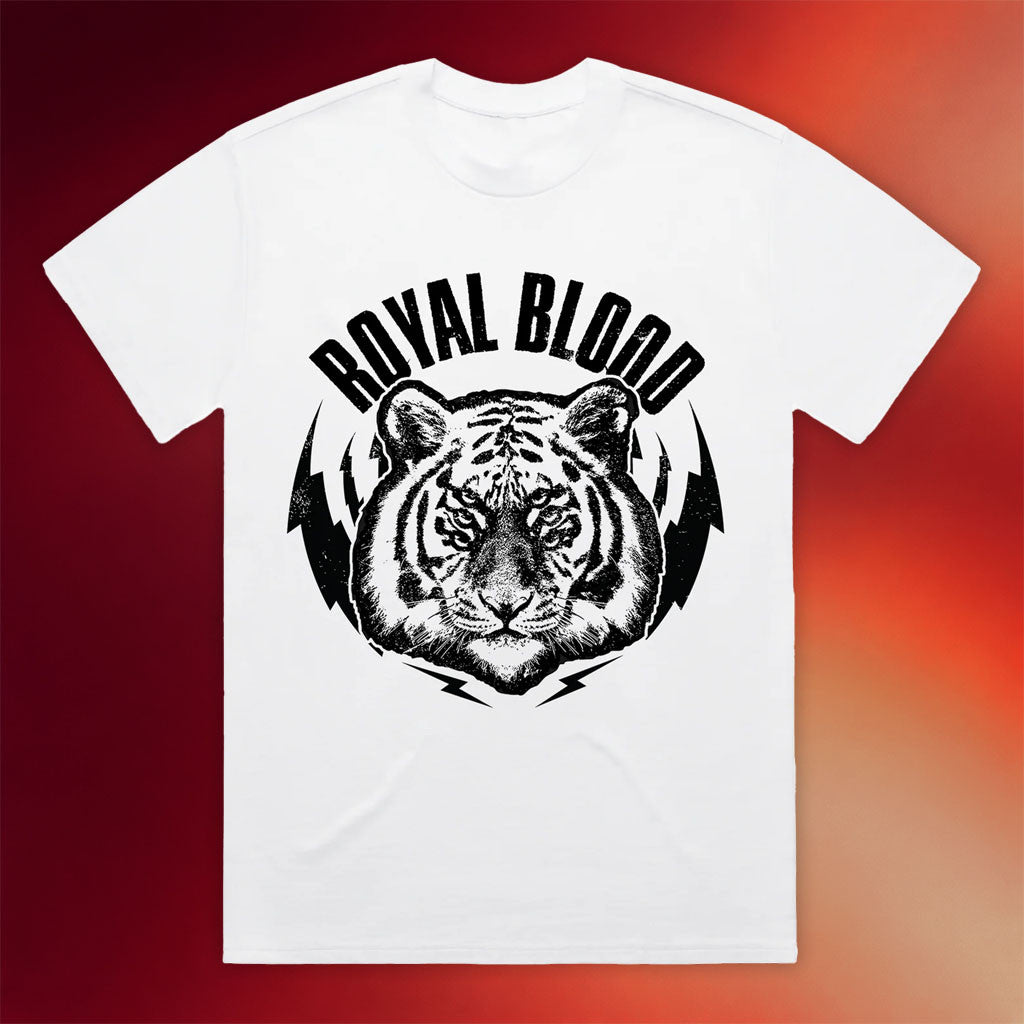 Royal Blood Merch 2026 Royal Blood Tiger T-Shirt White Best Gifts For Rock Music Lovers - Merchluma