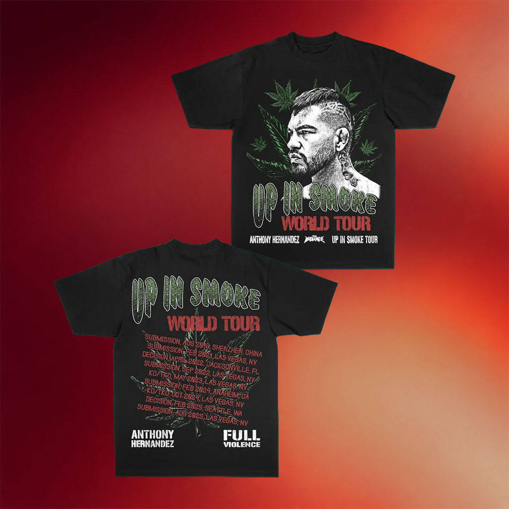 Full Violence Merch 2026 Anthony Hernandez Up In Smoke Tour T-Shirt Gift For Dudes - Merchluma