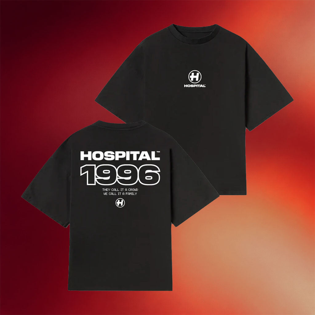 Hospital Records Merch 1996 2026 Black T-Shirt Best Gift For Brothers - Merchluma