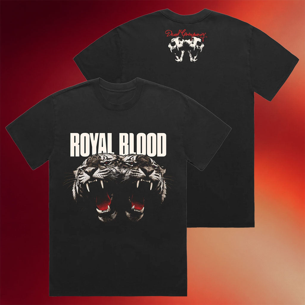 Royal Blood Merch 2026 Dead Company Coloured Tiger T-Shirt Presents For Rock Lovers - Merchluma