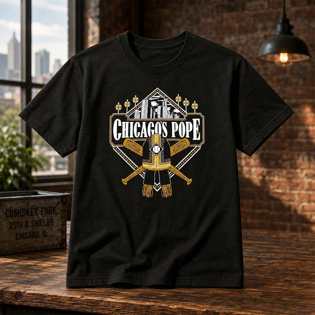 2026 White Sox Chicago Pope Shirt Pope Leo XIV T-Shirt White Sox Merch Baseball Fan Gifts - Merchluma