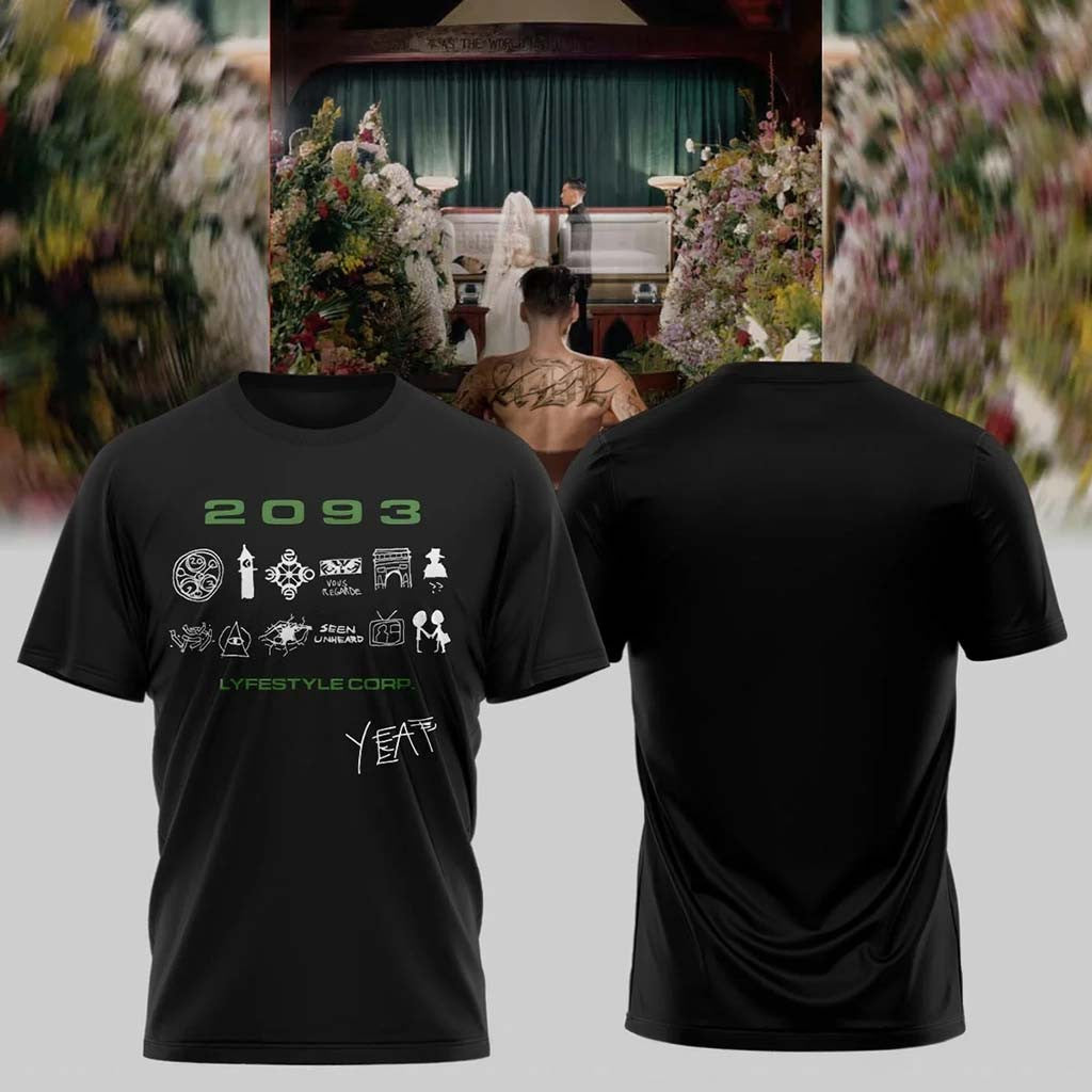 Yeat Lovelyfe Tour Signed T-Shirt 2093 Shirt Yeat Merch 2026 Gift For Rapper Fans - Merchluma