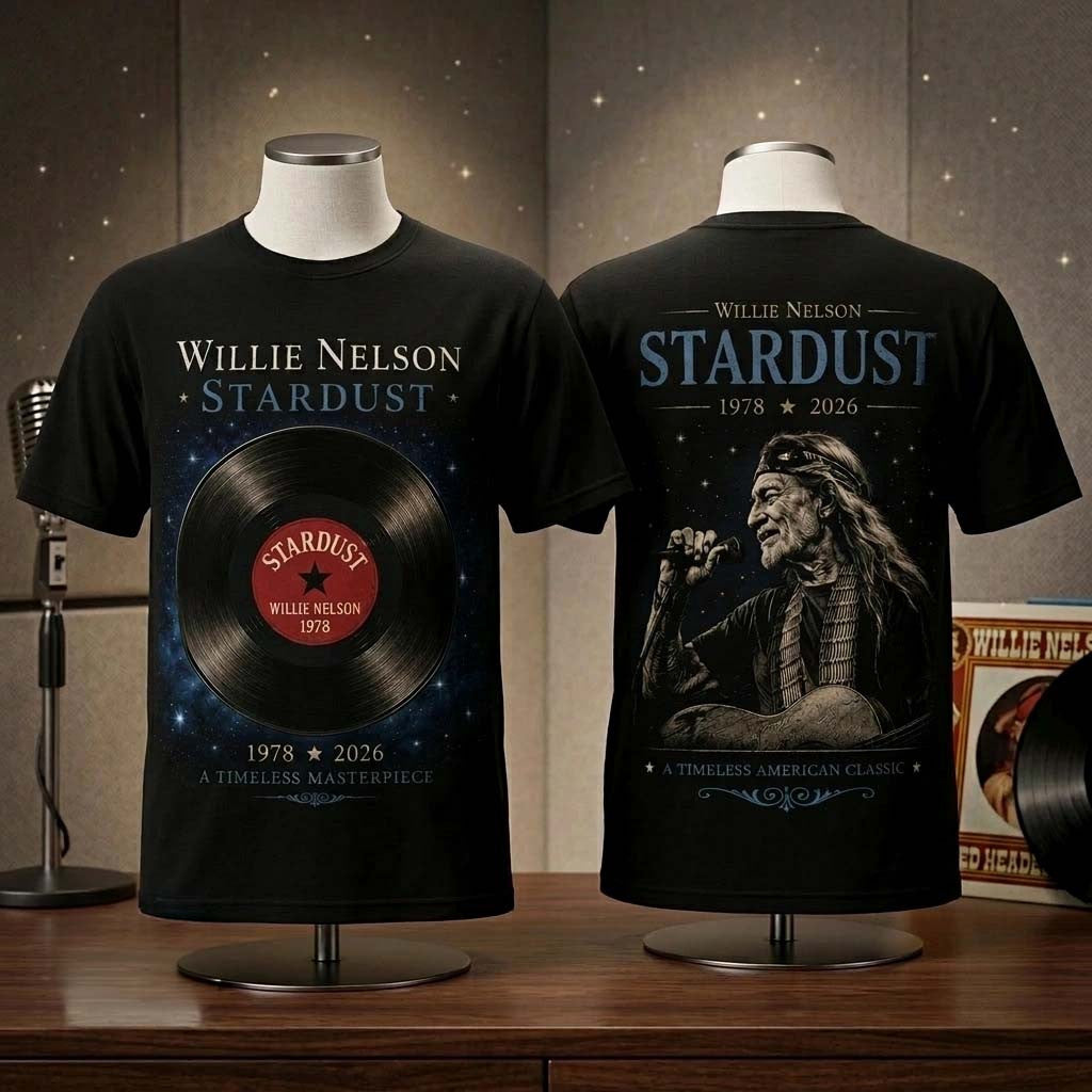Willie Nelson Stardust 1978 Vintage Pleiades T-Shirt Willie Nelson Merch Gift For Music Lovers - Merchluma