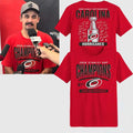Seth Jarvis Carolina Hurricanes 2026 Stanley Cup Champions Signature Roster Shirt Hockey Gifts - Merchluma