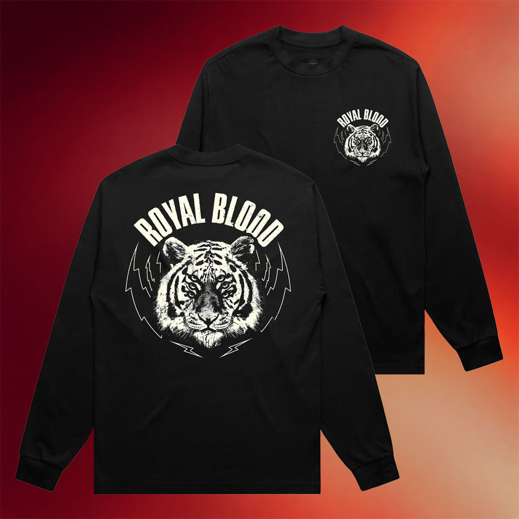 Royal Blood Merch 2026 Royal Blood Tiger Long Sleeve Shirt Black Gift For Rock Fans - Merchluma