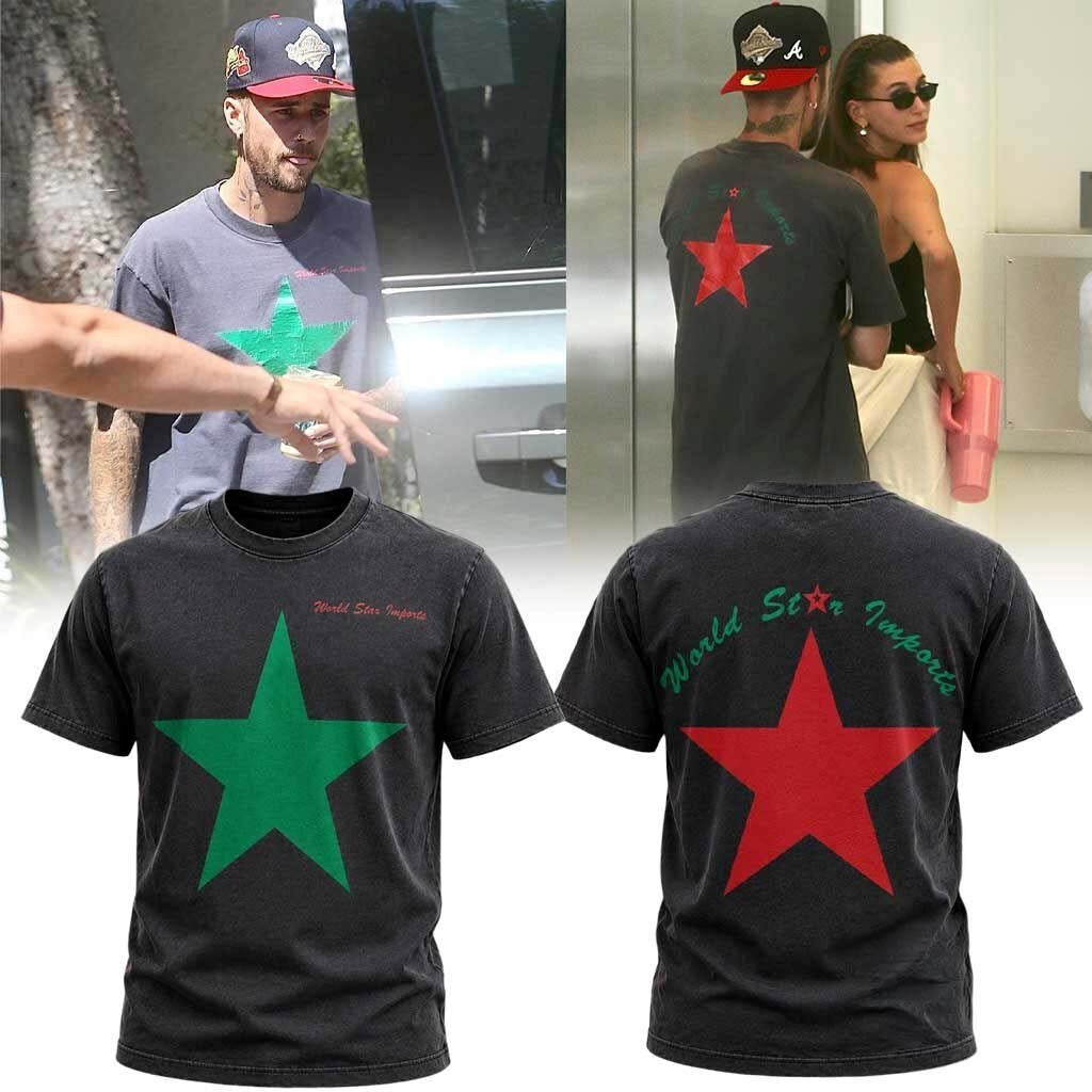 Justin Bieber World Star Imports Star Shirt Justin Bieber Merch Gift Ideas For Friends - Merchluma