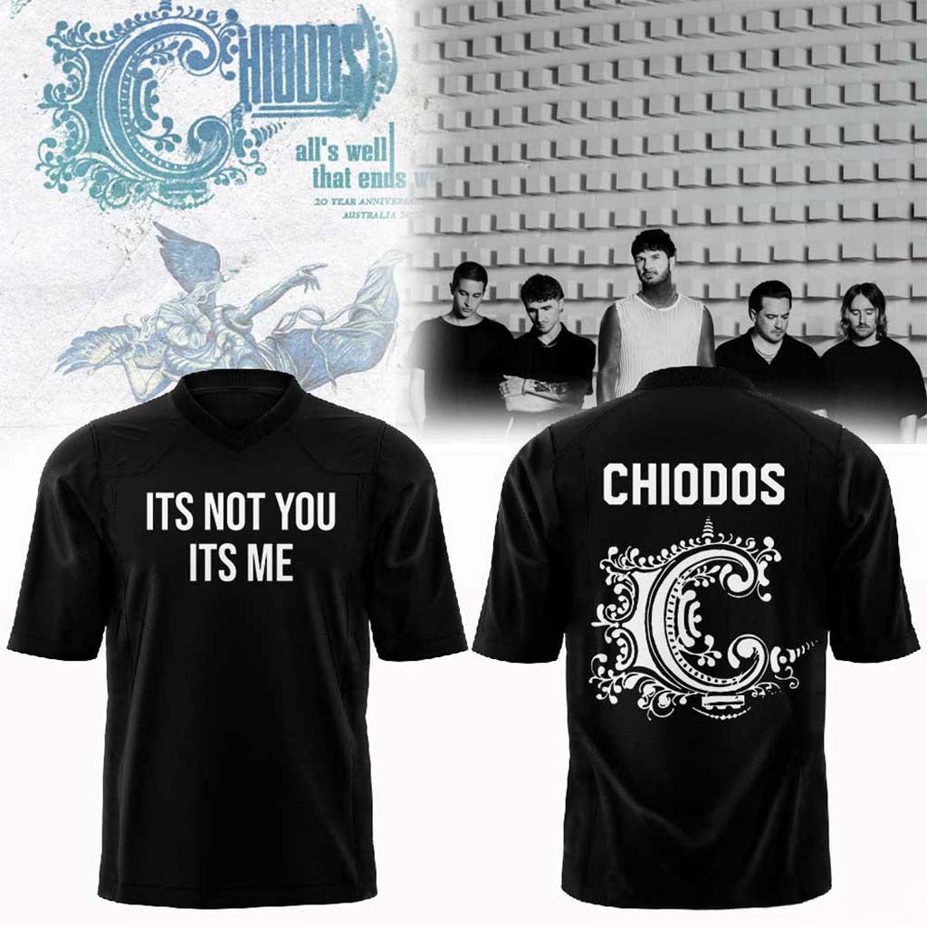 Chiodos Tour It's Not You It's Me 2026 Football Jersey Chiodos Merch Cool Gifts For Music Lovers - Merchluma