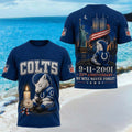 Indianapolis Colts 25th Anniversary 9 11 2001 We Will Never Forget Shirt Colts Merch Fans Gifts - Merchluma