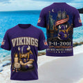 Minnesota Vikings 25th Anniversary 9 11 2001 We Will Never Forget Shirt Vikings Merch Best Gifts - Merchluma
