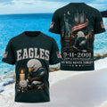 Philadelphia Eagles 25th Anniversary 9 11 2001 We Will Never Forget Shirt Eagles Merch Dad Gifts - Merchluma