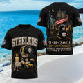 Pittsburgh Steelers 25th Anniversary 9 11 2001 We Will Never Forget Shirt Steelers Merch Gifts - Merchluma