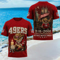 San Francisco 49ers 25th Anniversary 9 11 2001 We Will Never Forget Shirt 49ers Merch Fan Gifts - Merchluma