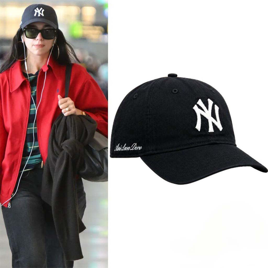 Dua Lipa Inspired Aime Leon Dore Yankees Logo Graphic Hat Embroidered New York Yankees Merch - Merchluma