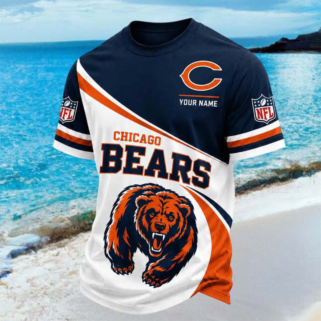 Custom Chicago Bears Mascot Grunting Shirt Chicago Football T-Shirt Bears Merch Fans Gifts - Merchluma