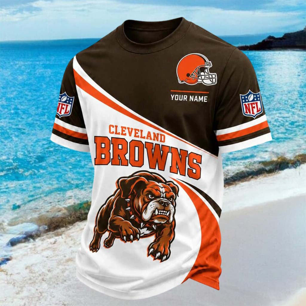 Custom Cleveland Browns Dog Mascot Grunting Shirt Cleveland Football T-Shirt Browns Merch - Merchluma