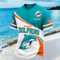 Custom Miami Dolphins Shirt Miami National Football T-Shirt Dolphins Merch Gifts For Him - Merchluma