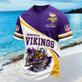 Custom Minnesota Vikings Mascot Football Team Logo T-Shirt Minnesota Football Shirt Dolphins Merch - Merchluma