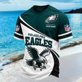 Custom Philadelphia Eagles T-Shirt Philadelphia Football Shirt Eagles Merch Gifts For Dad - Merchluma