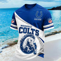 Customized Indianapolis Colts Mascot Jumping Horse Shirt Indianapolis Football T-Shirt Colts Merch - Merchluma