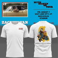 Zach Bryan X Utah Utes Football With Heaven On Tour White 2026 Zach Bryan Concert Merch - Merchluma