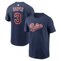 #3 Bryce Harper T-Shirt Navy Phillies Field Of Dreams Merch 2026 Cool Gifts For Baseball Lovers - Merchluma