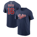 #16 Brandon Marsh T-Shirt Navy Phillies Field Of Dreams Merch 2026 Best Gifts For Baseball Fans - Merchluma