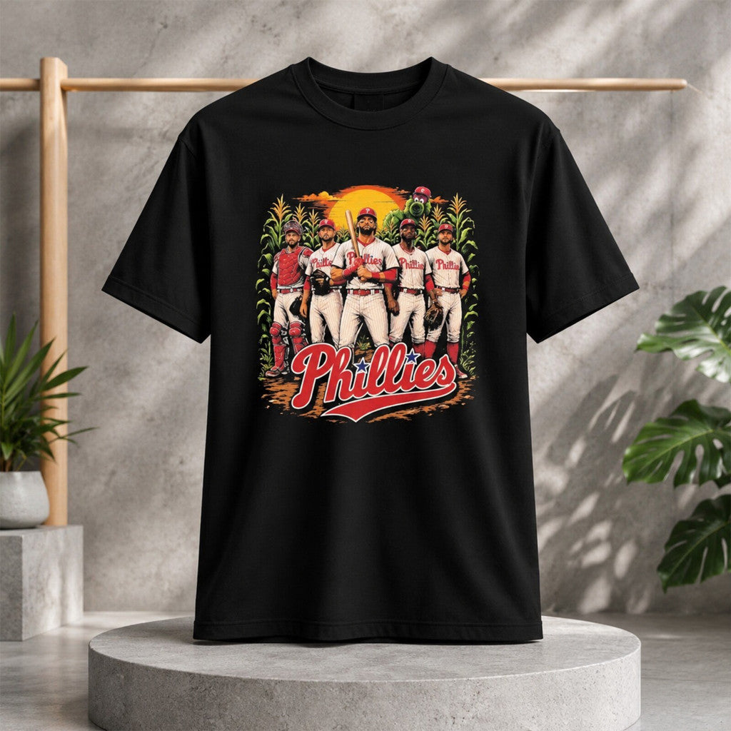 Field Of Dreams Merch 2026 Philadelphia Phillies Field Of Dreams T-Shirt Phillies Merch Black - Merchluma