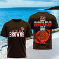 Cleveland Browns All I Need Today Is A Little Bit Of Football Shirt Browns Merch Him Gifts - Merchluma
