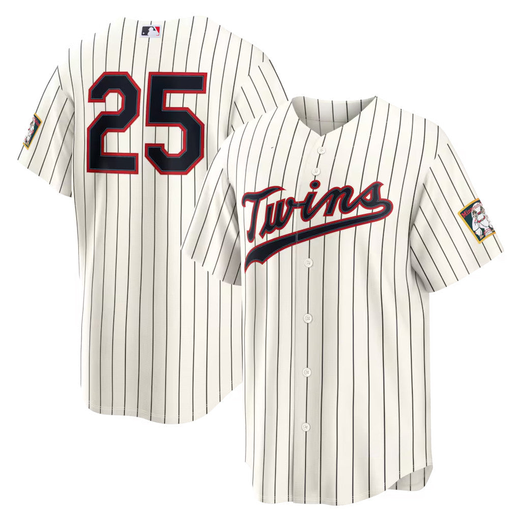 Field Of Dreams Merch 2026 Minnesota Twins #25 Byron Buxton Jersey MN Twins Merch Fan Gifts - Merchluma