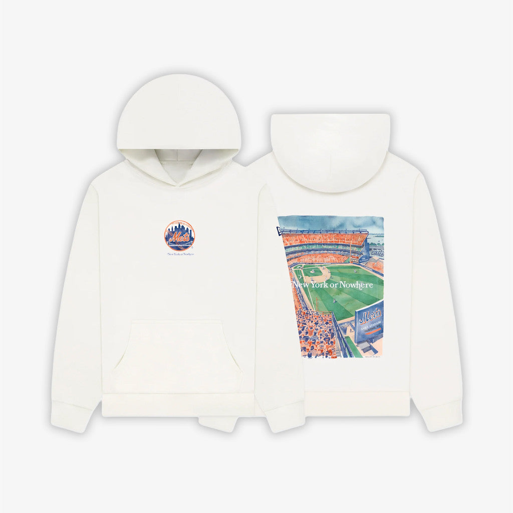 New York Or Nowhere Merch 2026 Mets Watercolor Hoodie NY Mets Merch Present For Baseball Fans - Merchluma