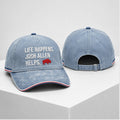 Buffalo Life Happens Josh Allen Helps 2026 Hat Embroidered Buffalo Bills Merch Fan Gifts - Merchluma