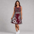 South Carolina Gamecocks Sporty Floral Elegance Women's Sleeveless Dress Gamecocks Merch Gifts - Merchluma