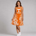 Tennessee Volunteers Sporty Floral Elegance Women's Sleeveless Dress Volunteers Merch Gifts - Merchluma