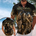 Iron Maiden Powerslave Hawaiian Shirt Iron Maiden Merch Present For Music Lover - Merchluma