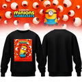 Minions x Monsters Sweatshirt Black Minions Merch Funny Cute Cartoon Apparel Son Gifts - Merchluma