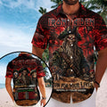 Iron Maiden X Megadeth World Tour Merch 2026 Run For Your Lives Hawaiian Shirt Music Fan Gifts - Merchluma