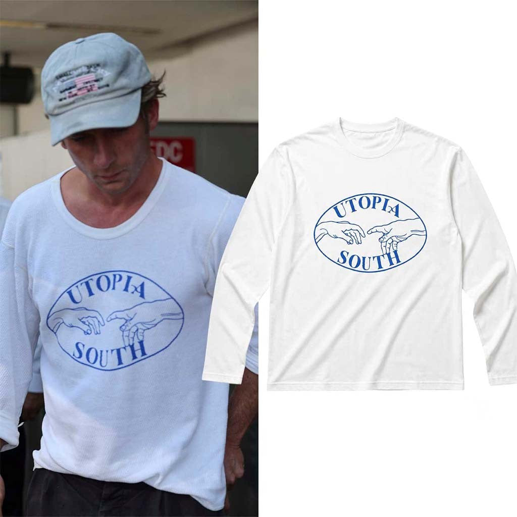 Jeremy Allen White Utopia South White Long Sleeve Shirt Unique Gift For Husband - Merchluma