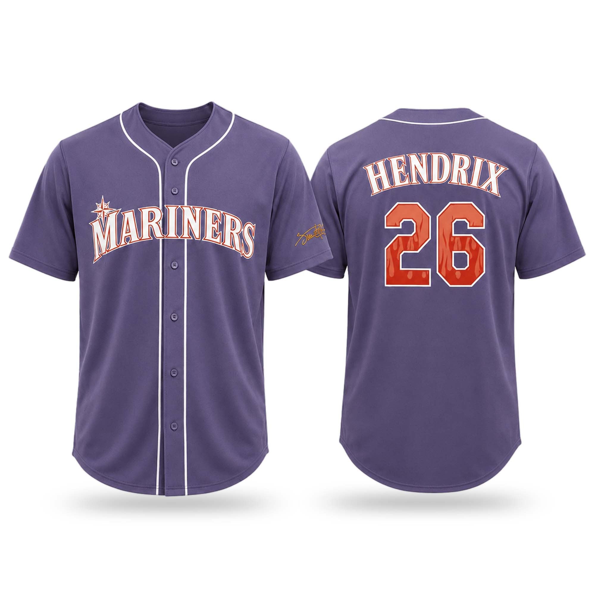 2026 Mariners Jimi Hendrix Night Jersey Mariners Merch Best Gifts For Baseball Fans - Merchluma